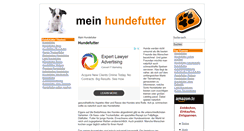 Desktop Screenshot of mein-hundefutter.net
