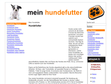 Tablet Screenshot of mein-hundefutter.net